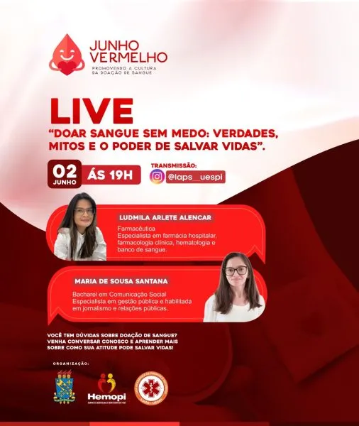 Grupo de Pesquisa da Uespi promove ações em alusão ao Junho Vermelho
