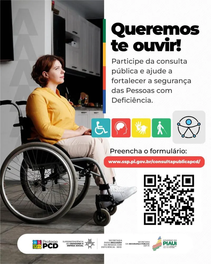 SSP e Seid lançam consulta pública para criação de Plano de Combate à Violência Contra Pessoas com Deficiência