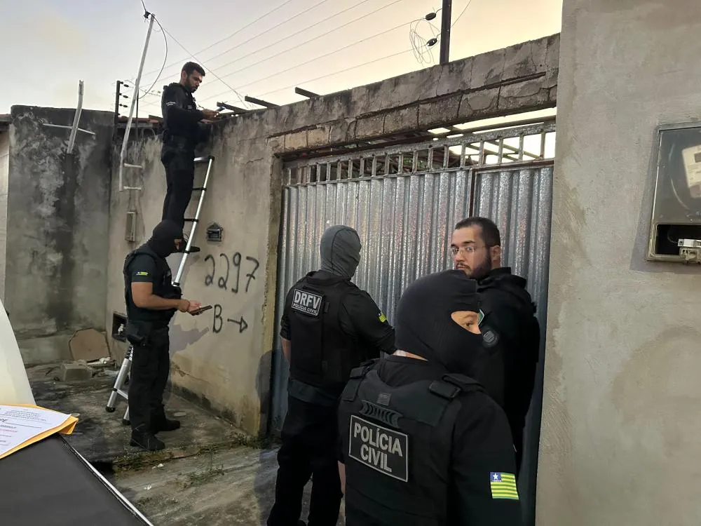 Polícia prende membros de organizações criminosas especializados em roubo, furto e clonagem de veículos no Piauí