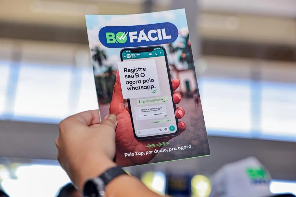 Governo lança BO Fácil, serviço inédito com registro de ocorrências, 190 e denúncias via WhatsApp