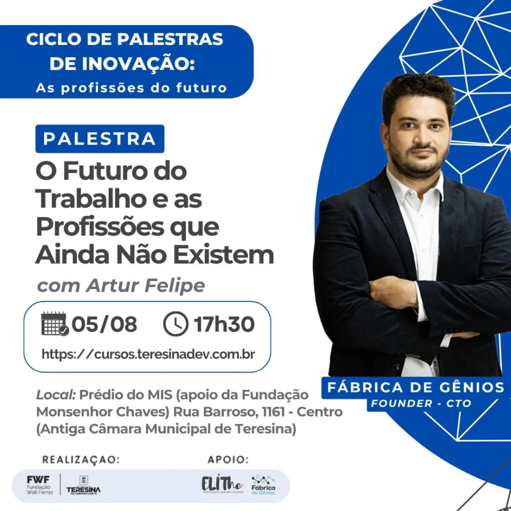 Palestra em Teresina discute profissões do futuro e prepara jovens para o novo mercado de trabalho