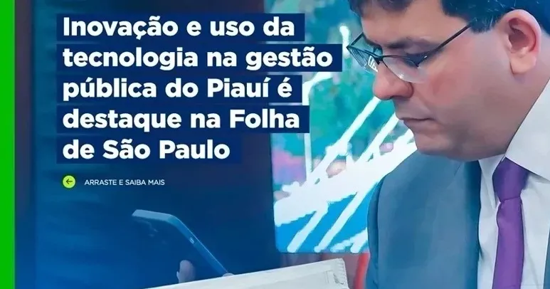 Uso da tecnologia no Piauí é destaque em artigo publicado na Folha de São Paulo
