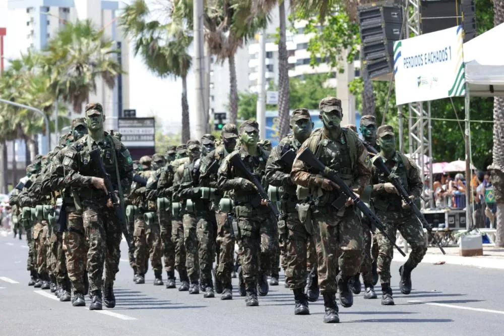 Neste 7 de Setembro, desfile cívico-militar comemora os 203 anos da Independência do Brasil