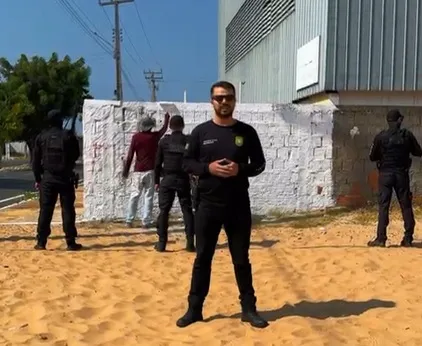 Secretaria da Segurança remove pichações ligadas a facções criminosas em Parnaíba