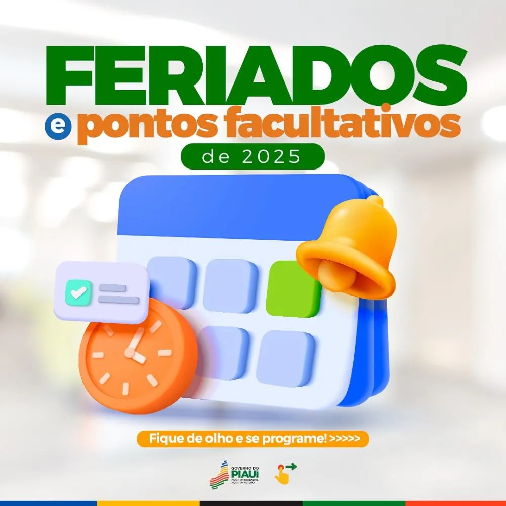 Ponto facultativo do Dia do Servidor é antecipado para segunda-feira (27)