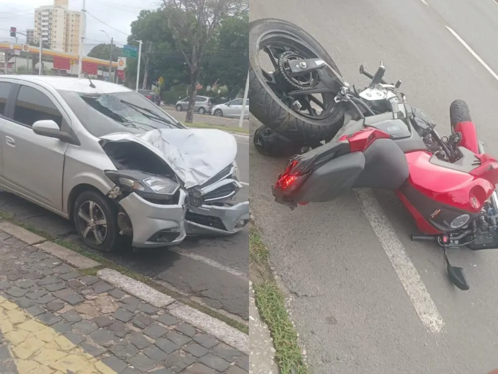 Motociclista morre após ser arrastado por carro na Avenida Frei Serafim